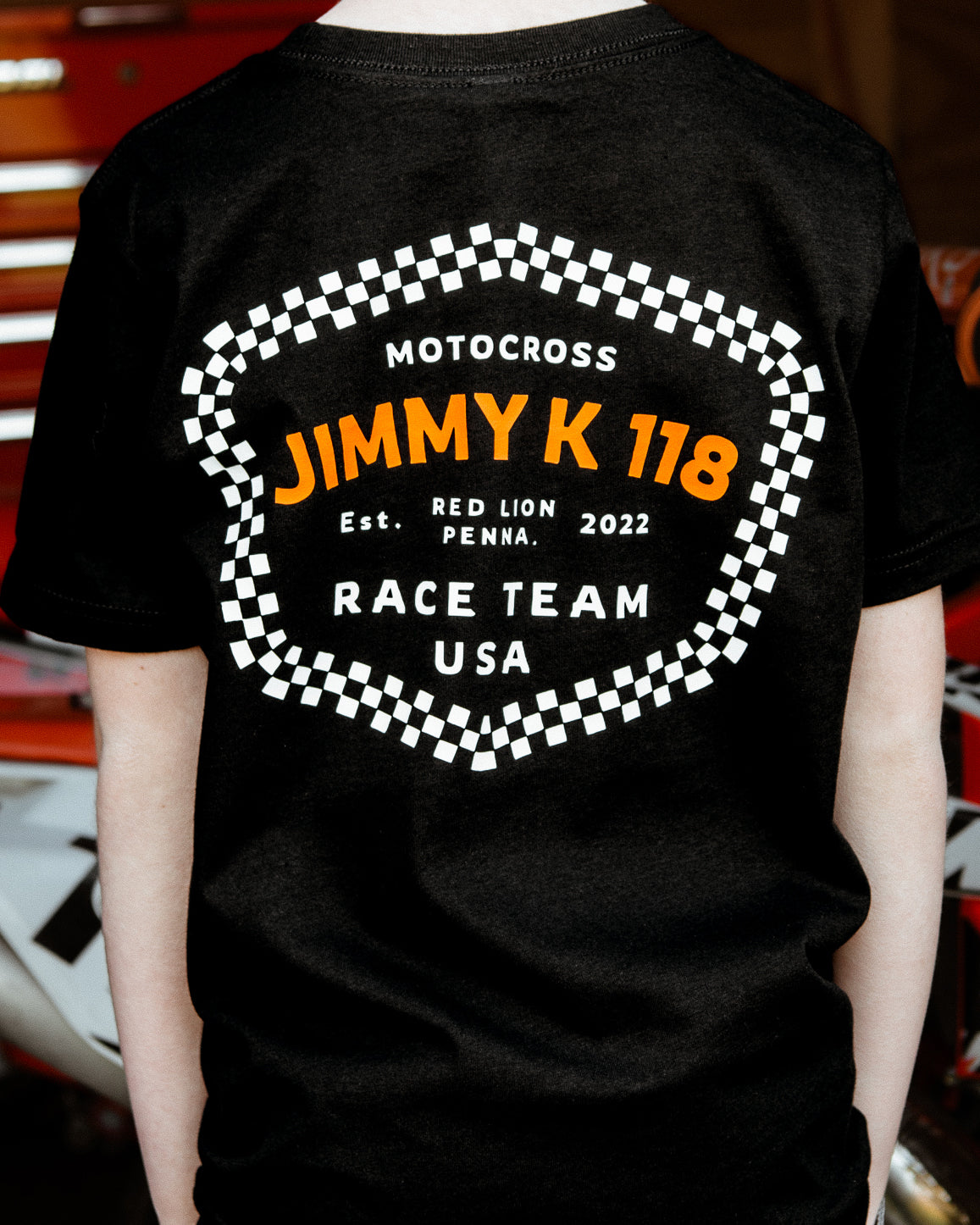 Adult Personalized Motocross Race Team T-Shirt